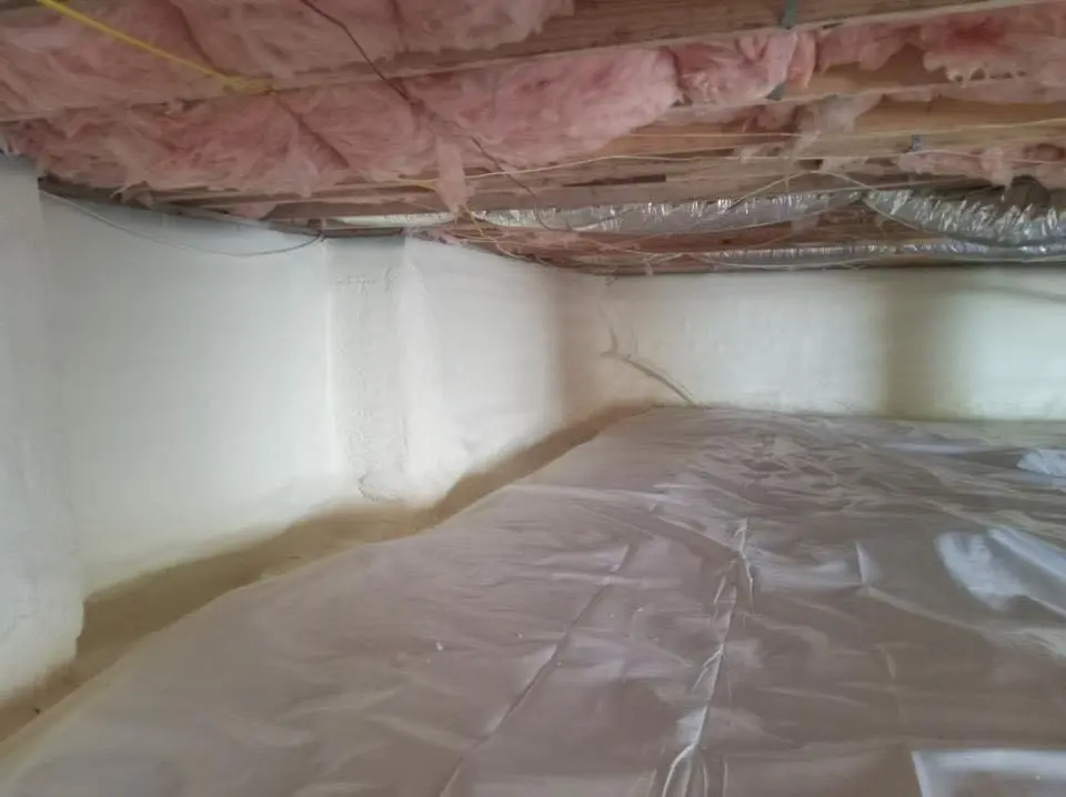Crawl space encapsulation with closed-cell spray foam for Spray Foam Roofing in Forest Acres